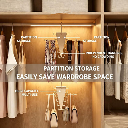 V Shaped Double-Sided Closet Organizer Hanger