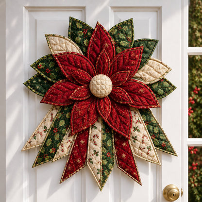 🔥Holiday Celebration 50% OFF 🎄 – Festive Quilted Christmas Door Hanging DIY Sewing Kit
