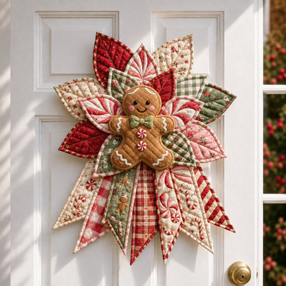🔥Holiday Celebration 50% OFF 🎄 – Festive Quilted Christmas Door Hanging DIY Sewing Kit