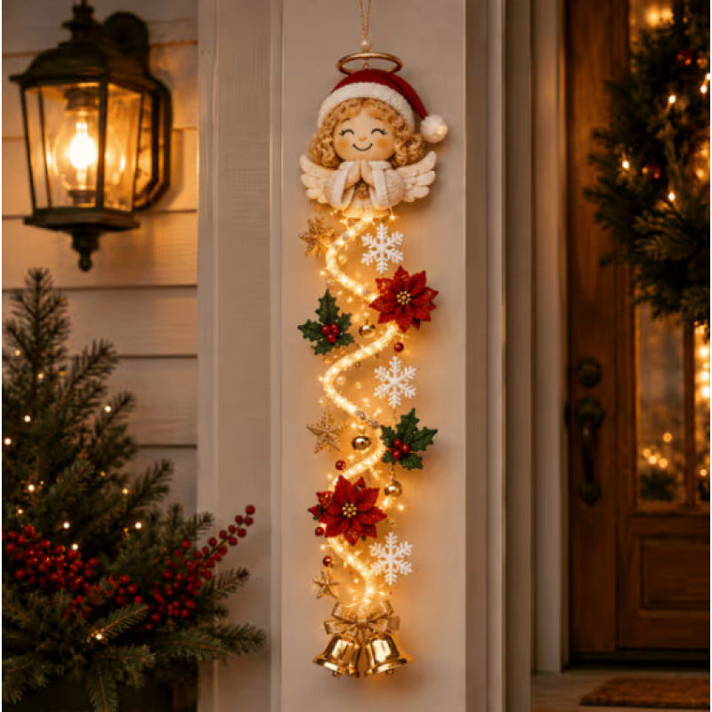 🎄Lighted Christmas Ribbon Hanging Door Decor