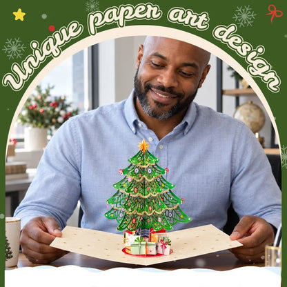 🎄 3D Pop-Up Christmas Tree Greeting Card – A Magical Surprise in Every Open🎁