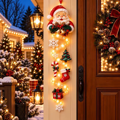 🎄Lighted Christmas Ribbon Hanging Door Decor