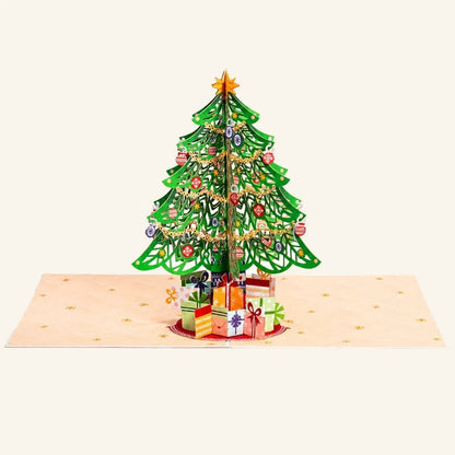 🎄 3D Pop-Up Christmas Tree Greeting Card – A Magical Surprise in Every Open🎁