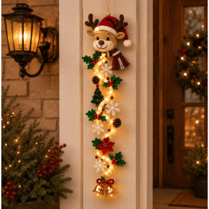 🎄Lighted Christmas Ribbon Hanging Door Decor