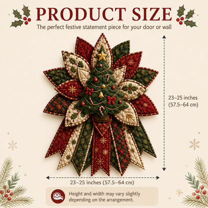 🔥Holiday Celebration 50% OFF 🎄 – Festive Quilted Christmas Door Hanging DIY Sewing Kit